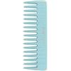 TEK Pettine piccolo rado in legno colorato azzurro - Handmade in Italy