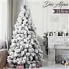BAKAJI Albero Di Natale Innevato Des Alpes 210cm 468 Rami Super Folto Effetto Neve