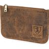 BERLINER BAGS Theo XL, porta passaporto e organizer da viaggio in pelle vintage, Noce, Noce M