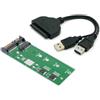 Chenyang Adattatore convertitore PCBA da SSD M.2 NGFF B/M-Key a disco rigido SATA da 2,5 con cavo dati USB 3.0