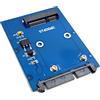 Chenyang, Adattatore per hard disk PCBA, HDD, Tipo sottile mini, Da PCI-E mSATA SSD a SATA 3.0 22 pin da 6,3 cm