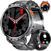 LIGE Orologio Smartwatch Uomo, Schermo IPS 1,85" Smartwatch Fitness, Smart Watch Uomo Impermeabile IP68, Chiamata Vocale Bluetooth Monitoraggio del Sonno Monitor della Frequenza Cardiaca, Android iOS