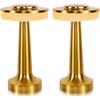 Lumisky Set di 2 lampade da tavolo LED senza fili Gold CHICGLOW H21 cm