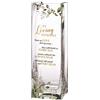 Lillian Rose CA845 - Vaso commemorativo a tema botanico con dedica di condoglianze, in vetro, multicolore, 8,15 x 8,15 x 24 cm