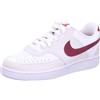 NIKE Court Vision Lo, Sneaker Uomo, White/Team Red-Adobe-Dragon Red, 41 EU