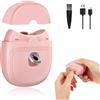 LOPHE Tagliaunghie Elettrico, Tagliaunghie Automatico Elettrico con LED, Electric Nail Clippers per Mani e Piedi, Tagliaunghie Ricaricabile per Adulti e Bambini, Casa, Viaggio(Rosa)