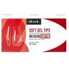 IBD Soft Gel Tips Medium Coffin - 504 pezzi, 12 misure - Made in USA - Punte trasparenti - Punte in gel morbido per allungamento delle unghie - Forma media