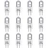 Caldarax 12 Pezzi Lampadina Alogena G4 20W 12V Dimmerabile, 280LM, Bianco Caldo 2700K, Lampadine G4 Alogene Bi-Pin Base Capsula, Trasparente, per Lampadine Cappa Cucina, Lampadario