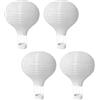 arrderly 4 lanterne decorative in carta a forma di mongolfiera, stile classico, in bambù, per matrimoni, feste, compleanni, feste (10, 20 cm)