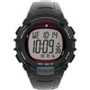 Timex Orologio da uomo Ironman Essential da 44 mm, cinturino in poliuretano nero, quadrante digitale, cassa nera TW5M64400