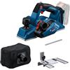 Bosch Professional 18V System Pialletto a batteria GHO 18V-26 (motore brushless, incl. sacchetto raccoglipolvere, guida parallela, 1 lama reversibile Wood Razor, senza batteria/caricabatteria)