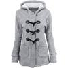 Generico Parka Invernale Donna Giacca Invernale Caldo Giubbotto Parka Media Slim Fit Cappotto con Cappuccio Giubbino Donna Autunno Ispessimento Termico Giacche Donna Autunno Giubbotto Donna Invernale Lungo