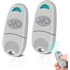 Wvoillty 2 Pezzi Telecomando Cancello, 433,92 MHz Telecomando Porta del Garage,Telecomando Compatibile con 433MHz Telecommande EV, NA, EE, 2 Canali