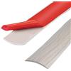 ztowoto Striscia di soglia in PVC da 400cm, strisce di transizione del pavimento, strisce di rivestimento per pavimenti in laminato (400cm-4cm-Grain de bois de frêne)