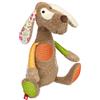Sigikid 42845 - Peluche a forma di cane patchwork Sweety per giocare e coccolare in morbido mix di materiali per neonati e bambini, ragazzi e ragazze da 0 mesi a 8 anni, multicolore/cane 32 cm