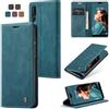 Cracedily Cover per Huawei P20 Pro Case, Custodia Cover Pelle Premium Portafoglio con Porta Carte Magnetica Supporto Protezione Flip Case Custodia per Huawei P20 Pro, Blu-verde
