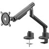 One For All Braccio universale per monitor One for All - 13-35 pollici - VESA 75/100 mm - Regolazione dell'altezza - Inclinazione (80°), rotazione (180°) e rotazione (360°) - 9 kg per schermo - Nero (DM7110)