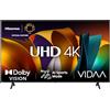Hisense TV 43 4K Ultra HD 43A6N, Smart TV VIDAA U7, Dolby Vision, HDR 10+, DTS Virtual:X, Game Mode, Alexa Built-in, VIDAA Voice, Tuner DVB-T2/S2 HEVC 10, lativù 4K
