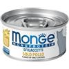 Generico Monge Monoprotein Gatto, alimento completo per gatti adulti monoproteico gusto SOLO POLLO | PROMO 10+2 omaggio scatolette da 80 grammi l'una