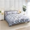 Emma Barclay - Piumino per Letto Matrimoniale King Size, 100% Poliestere, Colore: Argento