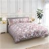 Emma Barclay Farfalla Meadow - Set Copripiumino in Jacquard Impreziosito in Rosa Fard