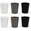 Excelsa Portofino Set 6 Bicchieri, Bianco/Nero/Grigio, 30 Cl., Vetro Soffiato
