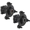KLLJRFW 2 Pezzi Mozzi Ruota Go Kart, Mozzo Ruota da 17 mm 20 mm con 3 Bulloni Cuscinetto,Cerchione Freno Anteriore per Bici ATV Quad Go Kart 110cc 125cc