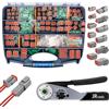 JRready DT Connettore Kit 604 PCS Incluso Crimping Tool ACT-M202 Deutsch Connettore 2 3 4 6 8 12 Pole IP68 Impermeabile Dimensione 16 Deutsch Terminal Kit 16-20 AWG Strumento Riparazione Automotive