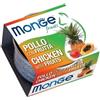 Generico Monge Fruits Cibo Umido Gatto Gatti Cat Al Gusto Pollo Con Frutta. 12 LATTINE DA 80g CADAUNO