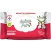 Italian Pet - Salviette Biodegradabili alla Clorexidina per Cani e Gatti | Pulizia e Disinfezione di Zampe, Orecchie, Occhi e Manto | 50 pz 15x19 cm