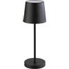 APS 17026 MERLE MINI Lampada da tavolo USB-C wireless, temperatura colore e luminosità regolabili, IP 54, incl. dock station e telecomando, nero