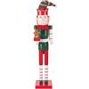GALILEO Elfo schiaccianoci natalizio in legno h. 80 cm, Santa's House