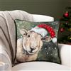 furn. Evans Lichfield Cuscino imbottito con piume di pecora di Natale