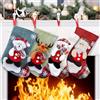 QZOSZ Calze della Befana Vuote Piccola, Calza Befana Vuota Juta Calze Natalizie da Appendere Personalizzate per Bambini, Calza di Babbo Natale da Riempire Personalizzare Decorazione Natalizia Albero Camino