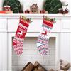 Meleager Calze Natale Calze di Babbo Natale Set di 2, 46 cm, Calze Befana Gigante, Calze Di Natale Da Appendere Lavorati A Maglia,Calze di Natale da appendere al caminetto, decorazione natalizia(Alce)
