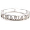 Goldway Bracciale a manetta nome personalizzato stella o cuore con graziosi cuori e lettere zirconati regalo donna ragazza in lega di bronzo robusto placcato in oro (Made in Italy)