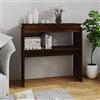 FIRBNUS Tavolino Consolle Rovere Marrone 80x30x80 cm Consolle Ingresso Legno Consolle Legno Tavolino da Divano Laterale Mobile Soggiorno Mobili Soggiorno Tavolo Legno Legno Multistrato