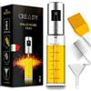 CREADY® | Olio da Cucina in Acciaio Inox 100ml | Dispenser Spray con Detergente | Friggitrice Aria | Oliera | Spruzzatore per Olio
