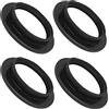 ZHIQIN 4 Pcs E27 Anello Adattatore per Paralume Convertitore Anello Paralume Plastica per Lampada da Comodino Desk Lampade da Terra