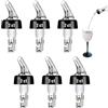LuminaryLair 6 Pezzi Versatore Automatico Misurato,2cl Dosatore per Bottiglie,Universale Versatori per Bottiglie di Liquore,Trasparente Versatore di Bevande per Bevande,Vino,Cocktail,Beccuccio per Decanter
