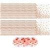 ZBHDEYG 60 Asciugamani Di Carta Oro Rosa Su Bianco, 1 Confezione Di Briciole, Tovaglioli Rosa, Tovaglioli Oro Rosa, Decorazione Da Tavola