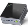 GMKtec Mini PC de jeu M7 préinstallé 11 Pro Dual LAN 2,5 Gbps AMD Ryzen 7 6850H Ordinateur de Bureau, 16 Go DDR5 Double Canal (8 Go * 2) 512 Go PCIe4.0 SSD, USB4.0, HDMI, DP, USB-C, WiFi 6E, BT 5.2