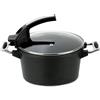 Pensofal Pensofa Suprema Bioceramix Casseruola 2 Maniglie con Coperchio in Vetro Diametro 20 cm in Alluminio Rivestimento Antiaderente adatta all'induzione