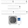 Haier Climatizzatore Penta split Pearl 7+7+7+7+12 con 5U90S2SS5FA Inverter R-32 Wi-Fi Classe A++/A+ ,