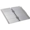 HOMCOM Rampa per Sedia a Rotelle Pieghevole in Alluminio con Bordi Esterni, 61x74x5 cm, Argento