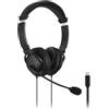 Kensington Cuffie con Microfono ad Archetto USB-C colore Nero - K97457WW