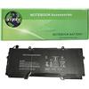 Amsahr SD03XL-05 - Batteria di ricambio per HP SD03XL, Chromebook 13 G1 Core m5, Chromebook 13 G1, SD03XL (Include mini mouse ottico) Colore Grigio