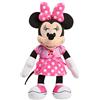 Just Play Peluche musicale di Minni Disney Junior Mickey Mouse Funhouse con effetti luminosi e sonori, Minni, giocattoli per bambini dai 3 anni