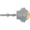 Amig - Puleggia a Vite in Acciaio Inox e Ottone | Rullo Stendibiancheria Silenzioso | Montaggio a Parete Facile | Uso Interno ed Esterno | Rullo 39mm, Argento, M6 x 50mm, Acciaio Inossidabile