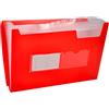 liderpapel fu11 - cartella portadocumenti, formato A4, colore rosso Trasparente